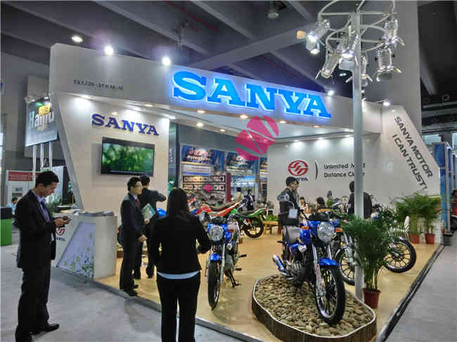 三雅摩托車展臺設計搭建實拍圖