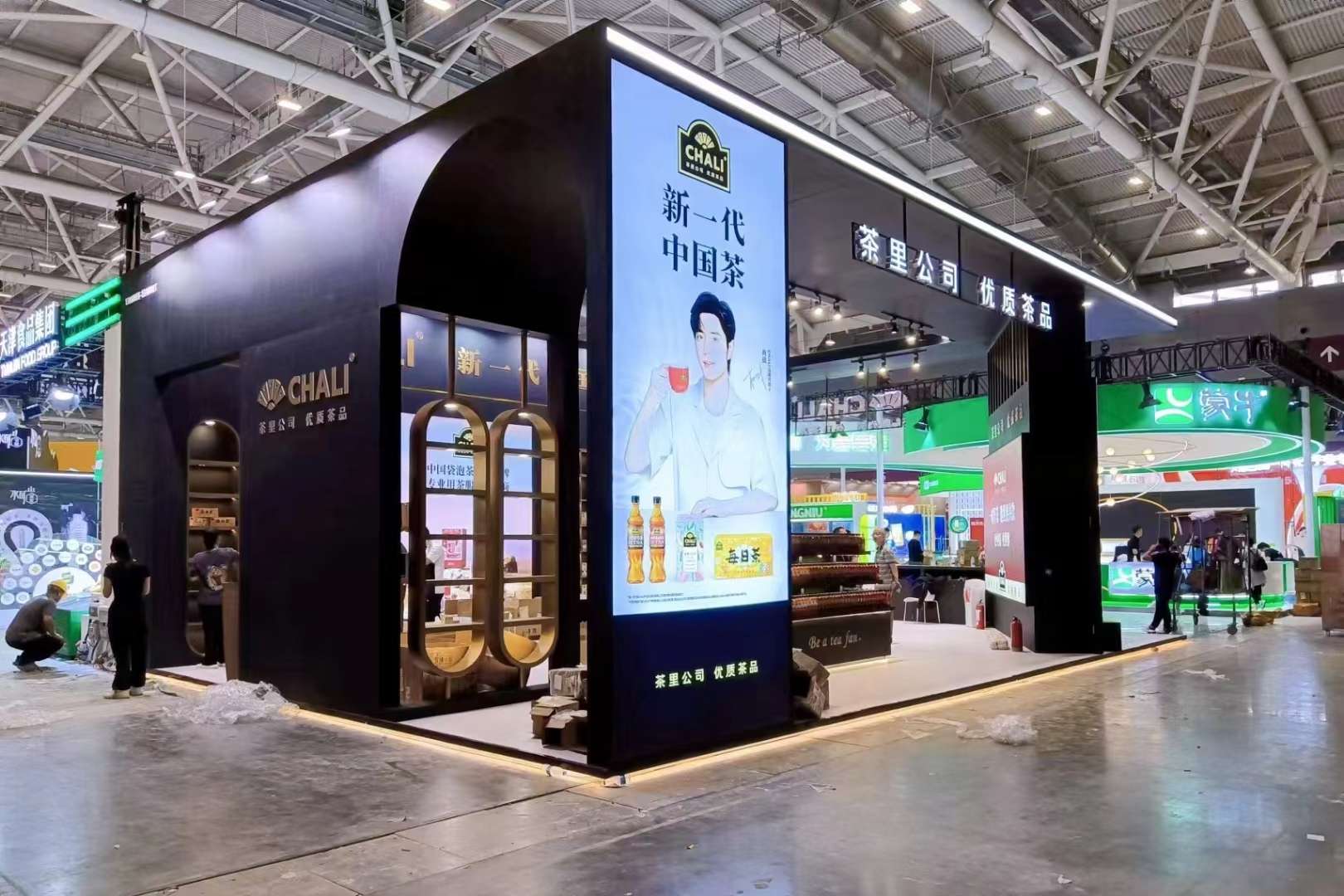深圳會(huì)展設(shè)計(jì)搭建深圳糖酒會(huì)，茶里公司展臺(tái)布展